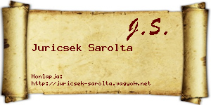 Juricsek Sarolta névjegykártya